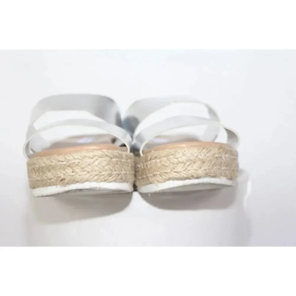 ladies STEVE MADDEN arran silver wedges size 10